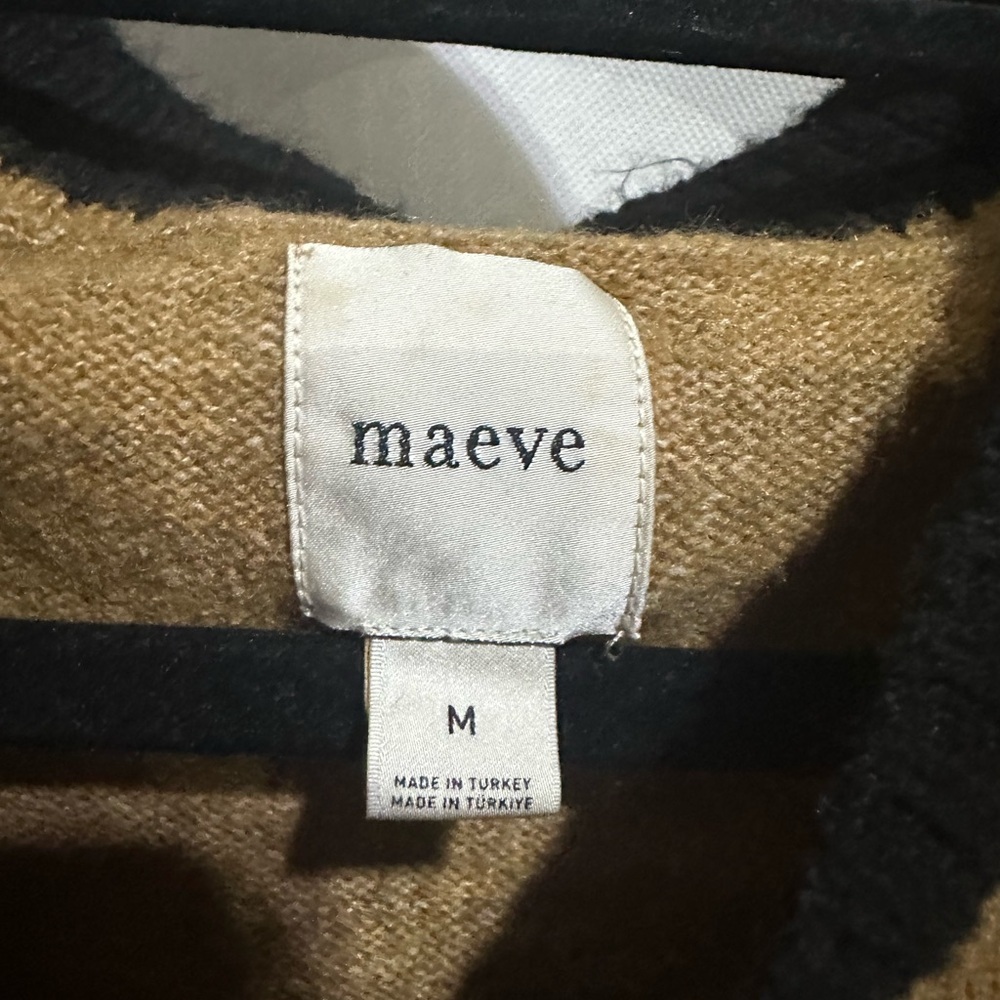 Anthropologie Maeve Striped Button Up Knit Sweater Vest Size M Preppy 90’s Y2K - Picture 3 of 4